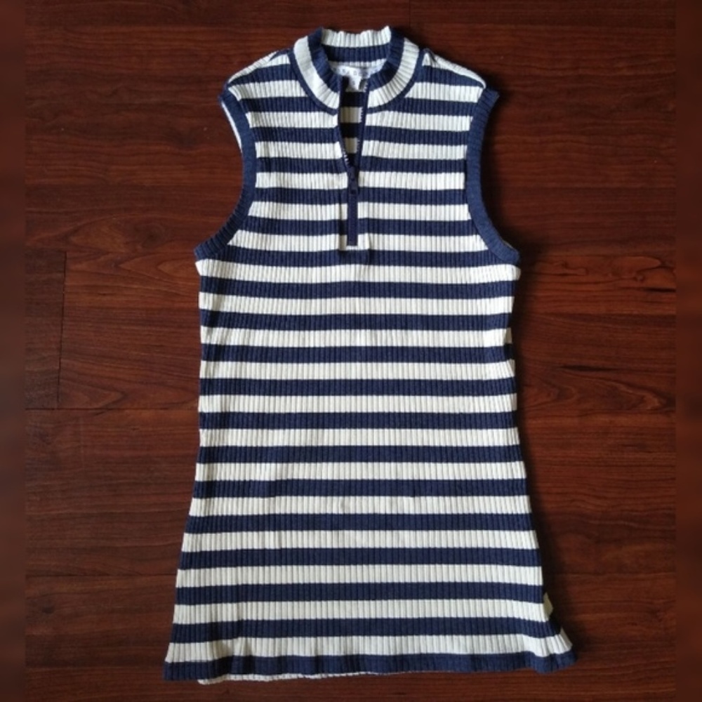 Vintage Donna Degnan striped sleeveless top